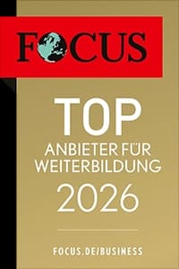 Qualitätssiegel von Focus – Top Anbieter für Weiterbildung